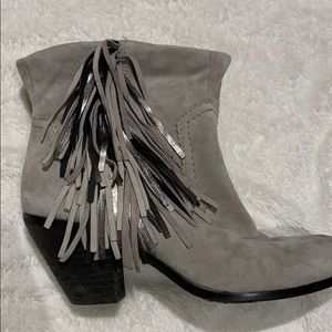 Sam Edelman booties silver grey